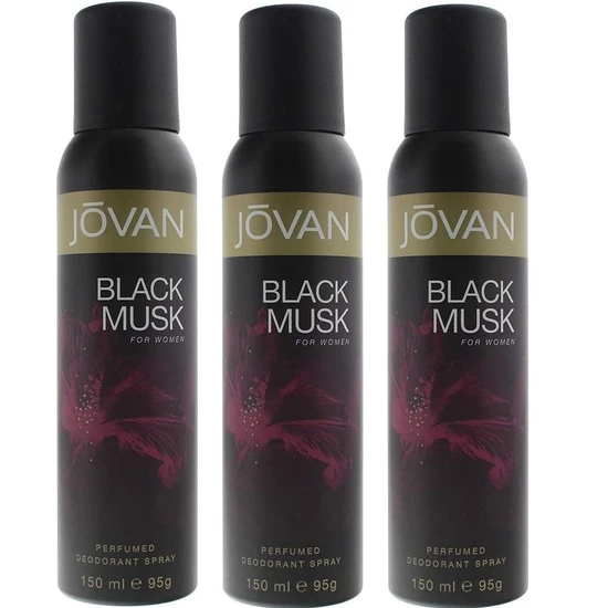 Jovan F- JOVAN BLACK MUSK BODY SPRAY