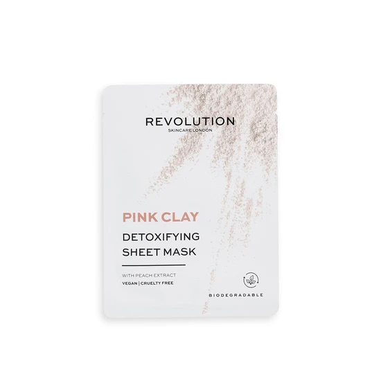 Revolution Pink Clay Detoxifying Sheet Masks