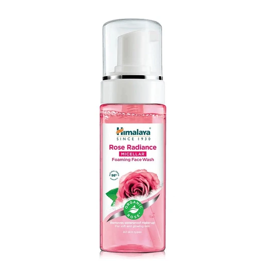 Himalaya Herbals Organic Rose Radiance Micellar Foaming Face Wash