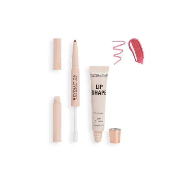 Revolution Lip Shape Kit Pink Nude