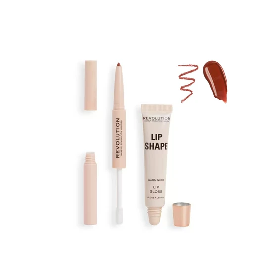 Revolution Lip Shape Kit Warm Nude