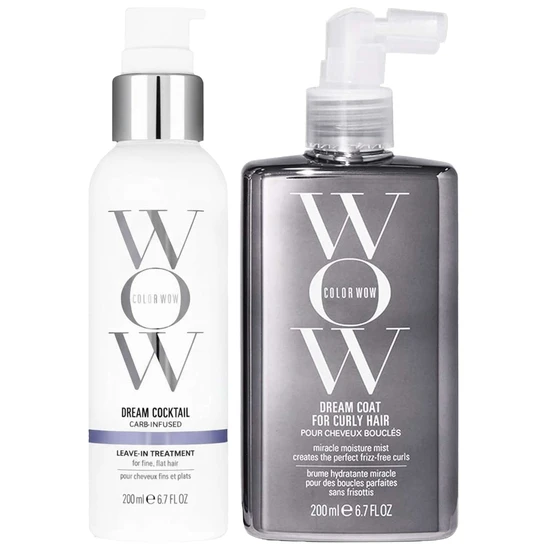 Color Wow Duo: Dream Coat For Curly Hair & Dream Cocktail Carb-Infused Leave-in Treatment