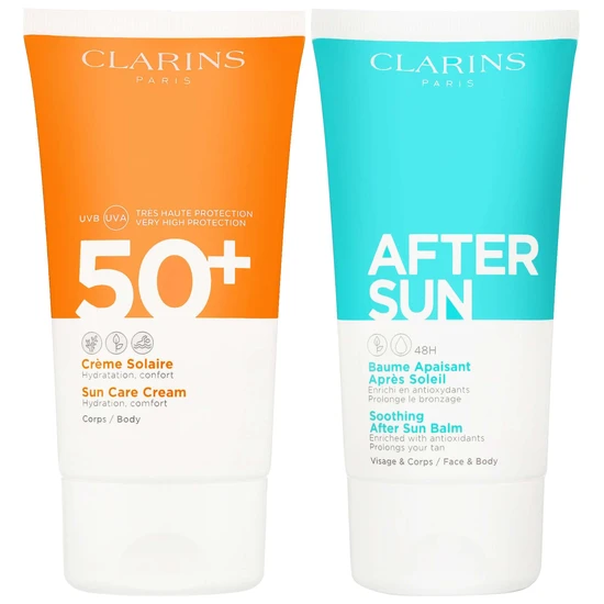 Clarins Bundles Duo: Cream SPF 50 150ml & Aftersun Balm 150ml