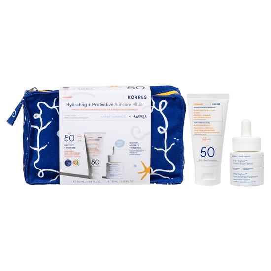 Korres Naked Summers x Korres Yoghurt Sunscreen SPF 50 & Smart Yoghurt Super Serum