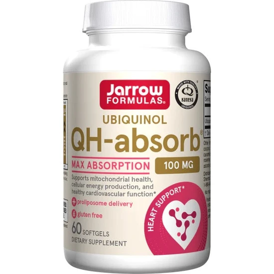 Jarrow Formulas Ubiquinol QHabsorb 100mg Softgels