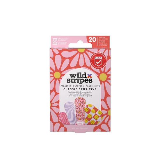 Wild Stripes Classic Sensitive Plasters Pastel Fun