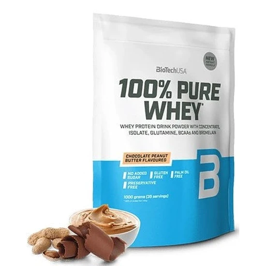 Biotechusa 100% Pure Whey Protein 1000G-Chocolate Peanut Butter