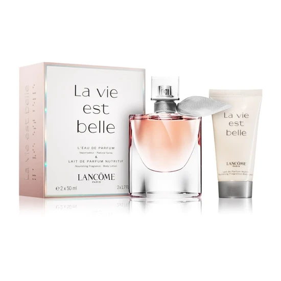 Lancôme La Vie Est Belle L'Eau De Parfum Gift Set 50ml Spray + 50ml Body Lotion