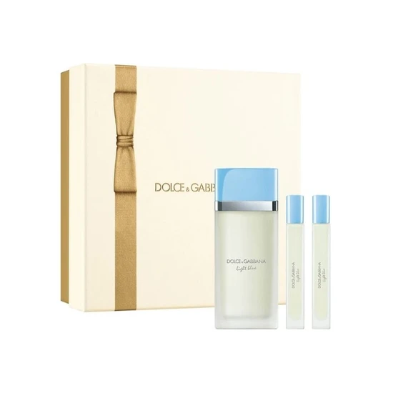 Dolce & Gabbana Light Blue Eau De Toilette Gift Set 100Ml + 10Ml X2