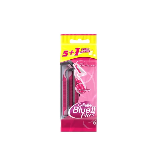 Gillette Blue Ii Plus Disposable Razors 6 Pack