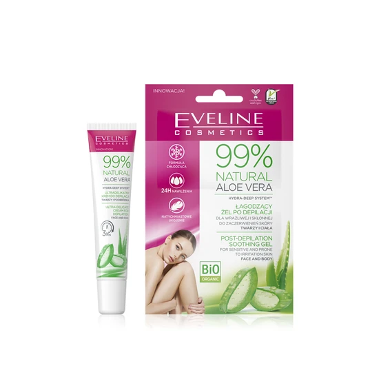 Eveline 99% Natural Aloe Vera Ultra-Delicate Set For Face Depilation