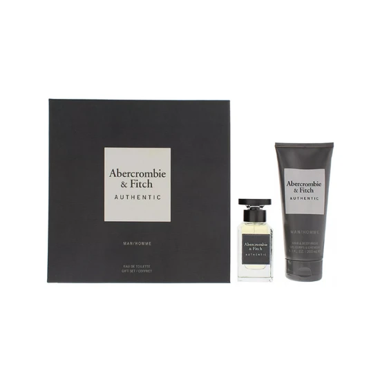 Abercrombie & Fitch Authentic Man Men's Aftershave Gift Set 50ml Eau De Toilette + 200ml Body Wash