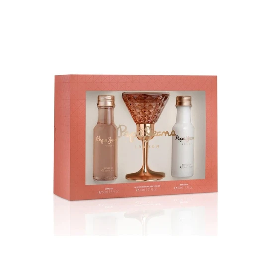 Pepe Jeans For Her Gift Set 30ml Eau De Parfum + 50ml Body Lotion + 50ml Shower Gel