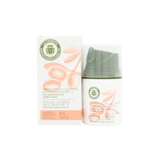 La Chinata Anti-Ox Lycopene Face Cream With Extra Virgin Olive Oil SPF 15