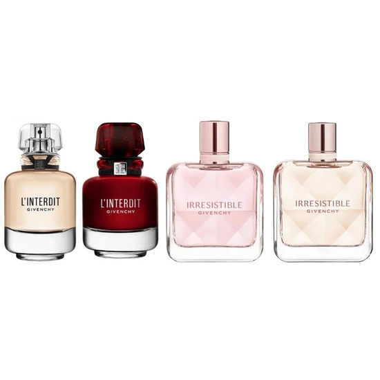 GIVENCHY Mini Set: L'Interdit Eau De Parfum + L'Interdit Rouge Eau De Parfum + Irresistible Eau De Parfum + Irresistible Velvet Eau De Parfum