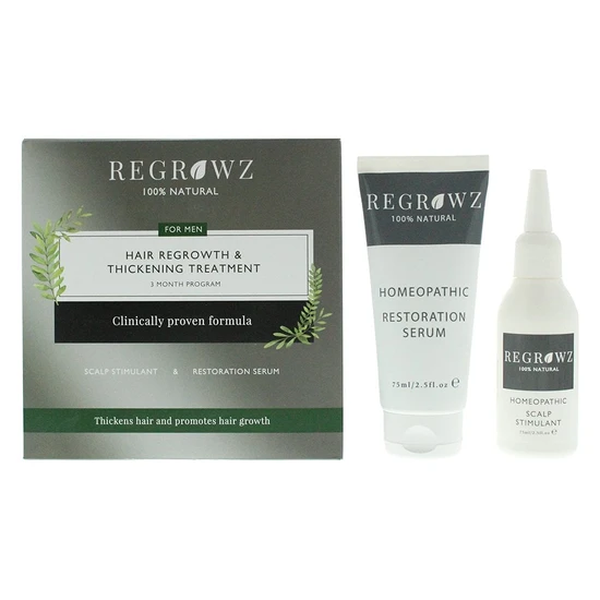 Regrowz Hair Regrowth & Thickening Treatment Three Month Programme For Men
