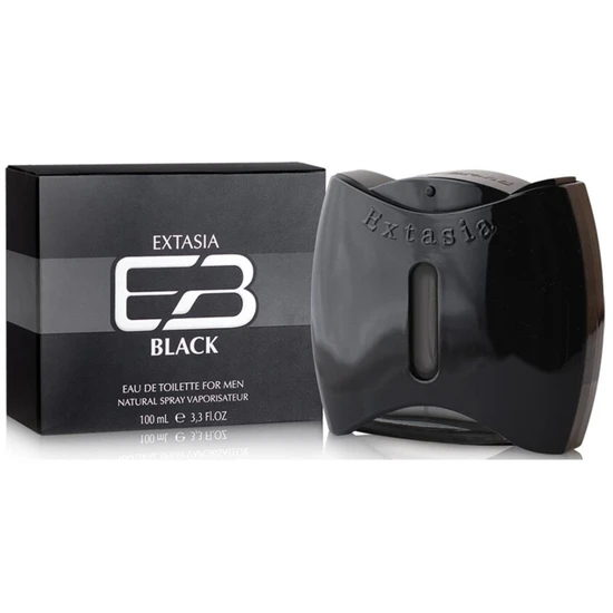 New Brand Extasia Black For Men Eau De Toilette