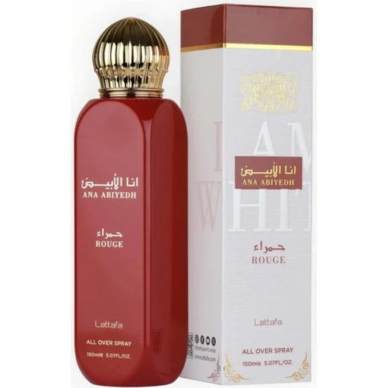 Lattafa Ana Abiyedh Rouge All Over Body Spray 150Ml