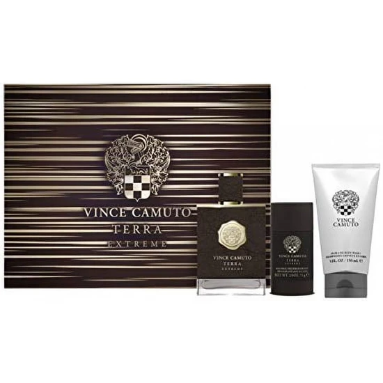 Vince Camuto Terra Extreme Gift Set 100ml Eau De Parfum + 150ml Shower Gel + 75ml Deodorant Stick