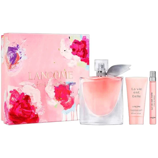 Lancôme La Vie Est Belle Gift Set-100ml Eau De Parfum+ 10ml Eau De Parfum +50ml BL