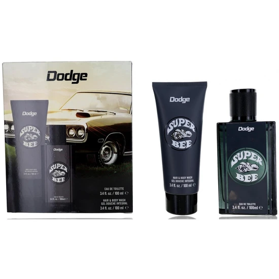 Dodge Super Bee Eau De Toilette + Body Wash Gift Set