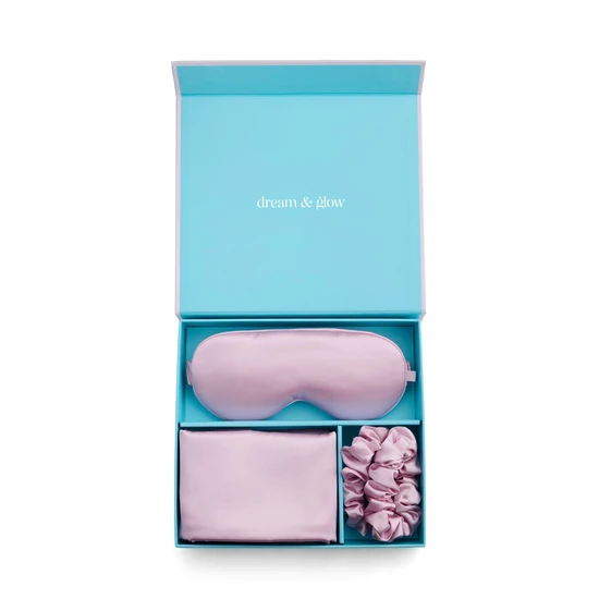 Silver Cloud Pink Satin Gift Set With Silver Ions