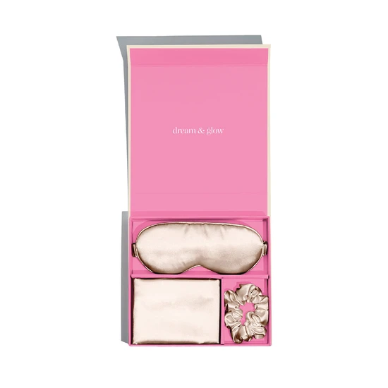 Silver Cloud Caramel Satin Gift Set With Silver Ions