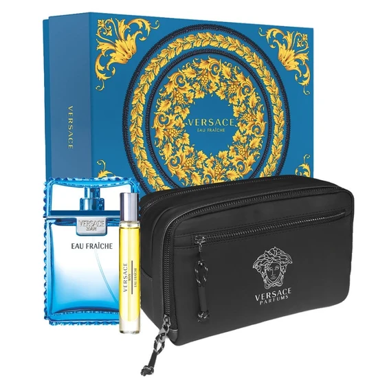 Versace Man Fraiche 3 Piece Eau De Toilette Gift Set