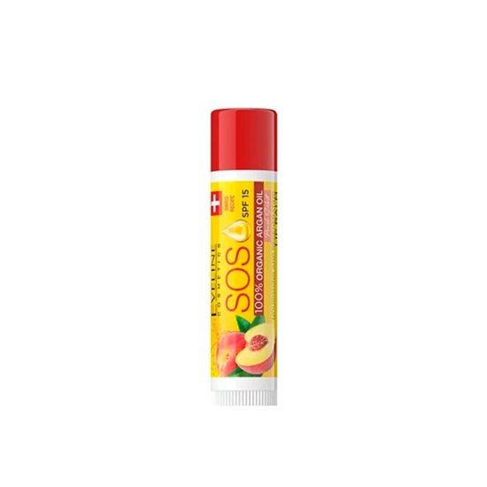 Eveline Sos Nourishing & Regenerating Lip Balm Spf 15 Peach Sorbet