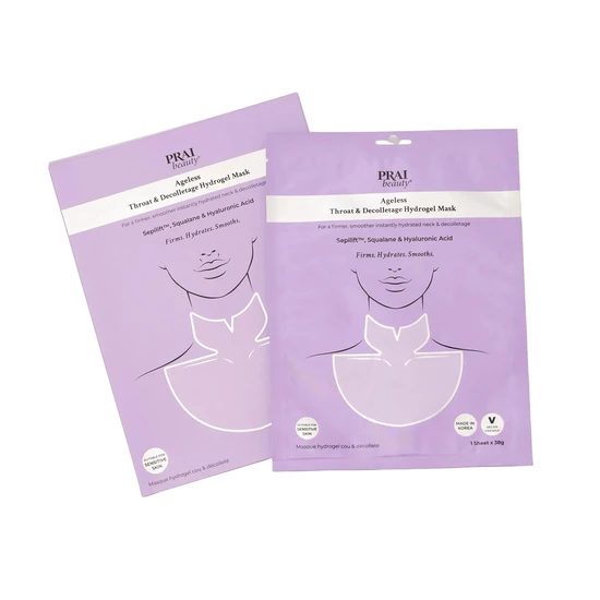 Prai Ageless Neck & Decolletage Hydrogel Mask X3