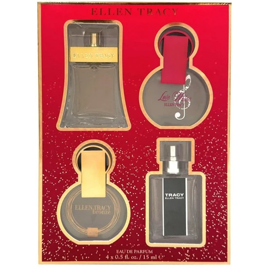 Ellen Tracy Eau De Parfum Gift Set Classic, Bronze, Tracy, Love Notes