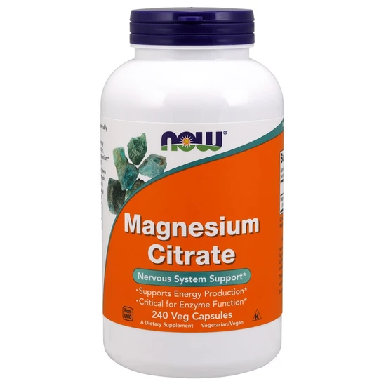 Now Foods Magnesium Citrate 400Mg Capsules 240 Capsules