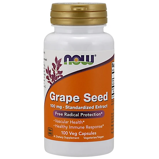 Now Foods Grape Seed Standardised Extract 100Mg 100 Capsules