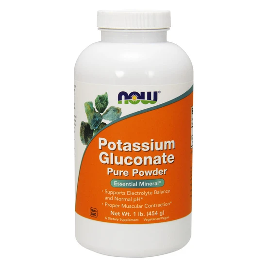 Now Foods Potassium Gluconate Pure Powder 454G