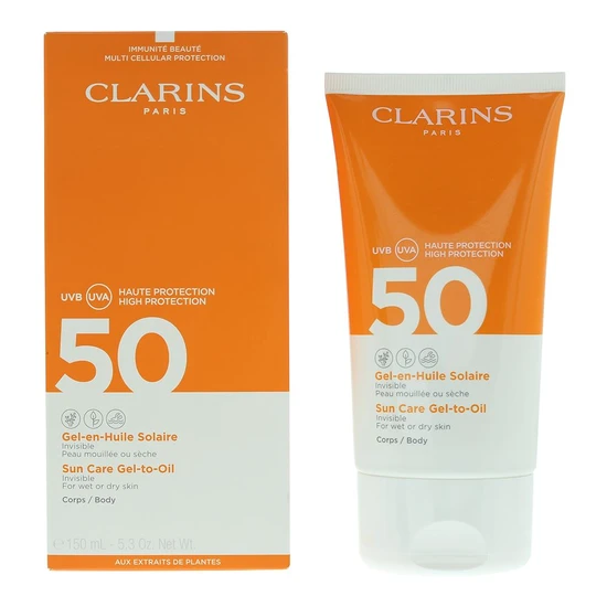 Clarins Spf 50 Sun Care Gel To Oil 150Ml