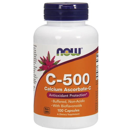 Now Foods Vitamin C-500 Calcium Ascorbate-C 100 Capsules