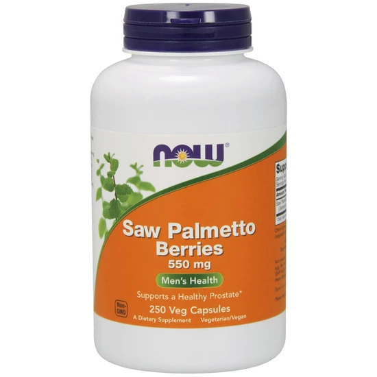Now Foods Saw Palmetto Berries 550Mg - 250 Veg Capsules