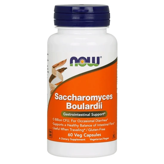 Now Foods Saccharomyces Boulardii 60 Veg Capsules