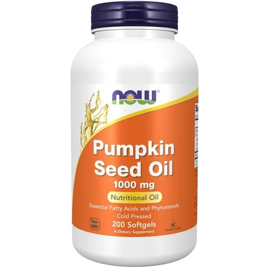 Now Foods Pumpkin Seed Oil 1000Mg 200 Softgels