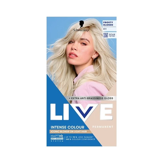 Schwarzkopf Live Intense Colour Iconic Blonde On Light Hair Permanent Hair Dye