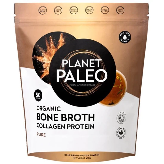 Planet Paleo Organic Bone Broth Collagen Protein Pure 450G
