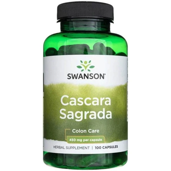 Swanson Cascara Sagrada 450mg Capsules