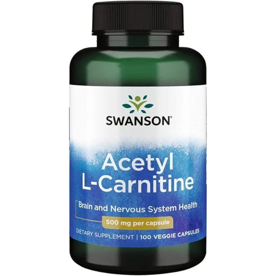 Swanson Acetyl L-Carnitine 500Mg Capsules 100 Capsules