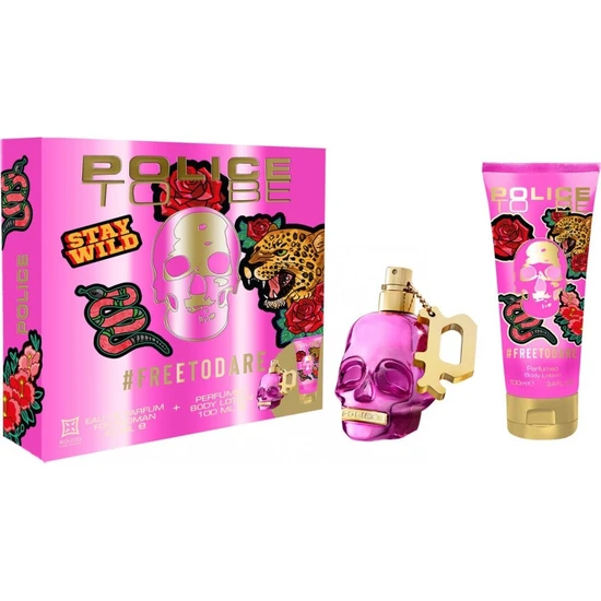 Police To Be Freetodare Eau De Parfum 40ml + Body Lotion 100ml Gift Set For Her