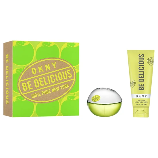 DKNY Be Delicious Eau De Parum Spray 30ml Body Lotion 100ml Gift Set