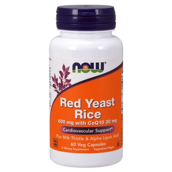 Now Foods Red Yeast Rice With Coq10, 600Mg Vegicaps 60 Vegicaps
