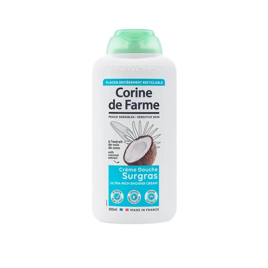 Corine De Farme Ultra-Rich Shower Cream With Coconut Extract 500Ml