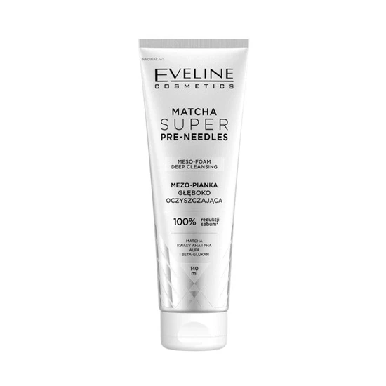 Eveline Matcha Super Pre Needles Meso Foam Deep Cleansing