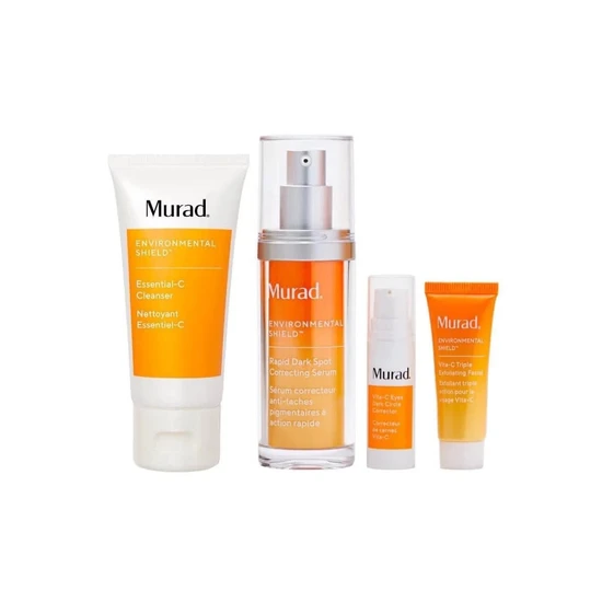 Murad The Derm Report Getting That Post-Facial Glow Gift Set 60ml Cleaner + 30ml Dark Spot Correcting Serum + 10ml Face Exfoliator