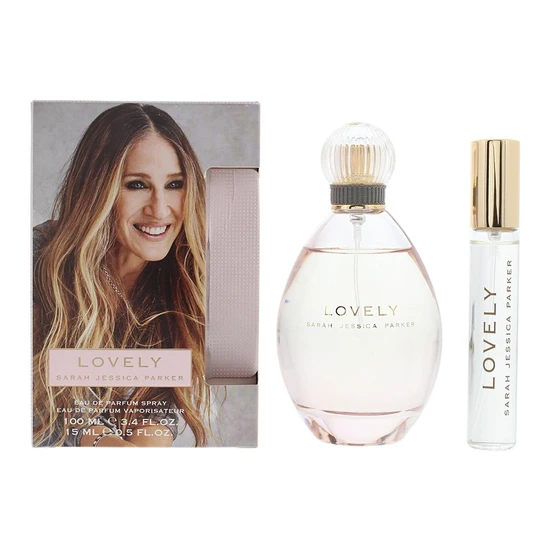 Sarah Jessica Parker Lovely Gift Set 100ml Eau De Parfum + 15ml Eau De Parfum